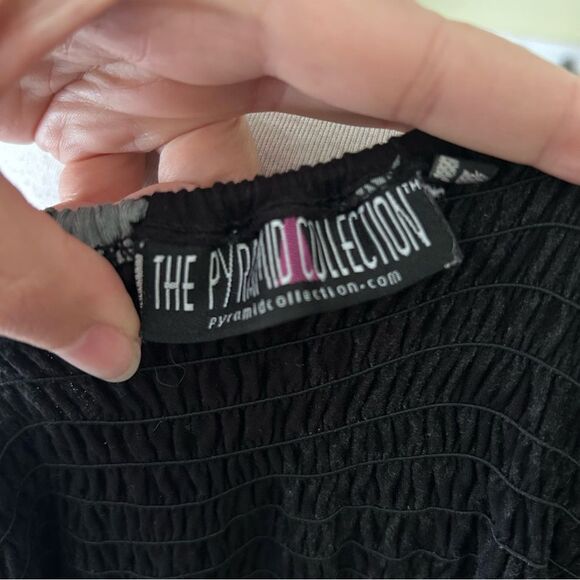 Pyramid Collection Black Grey Goddess Maxi Dress - Large - Picture 10 of 12